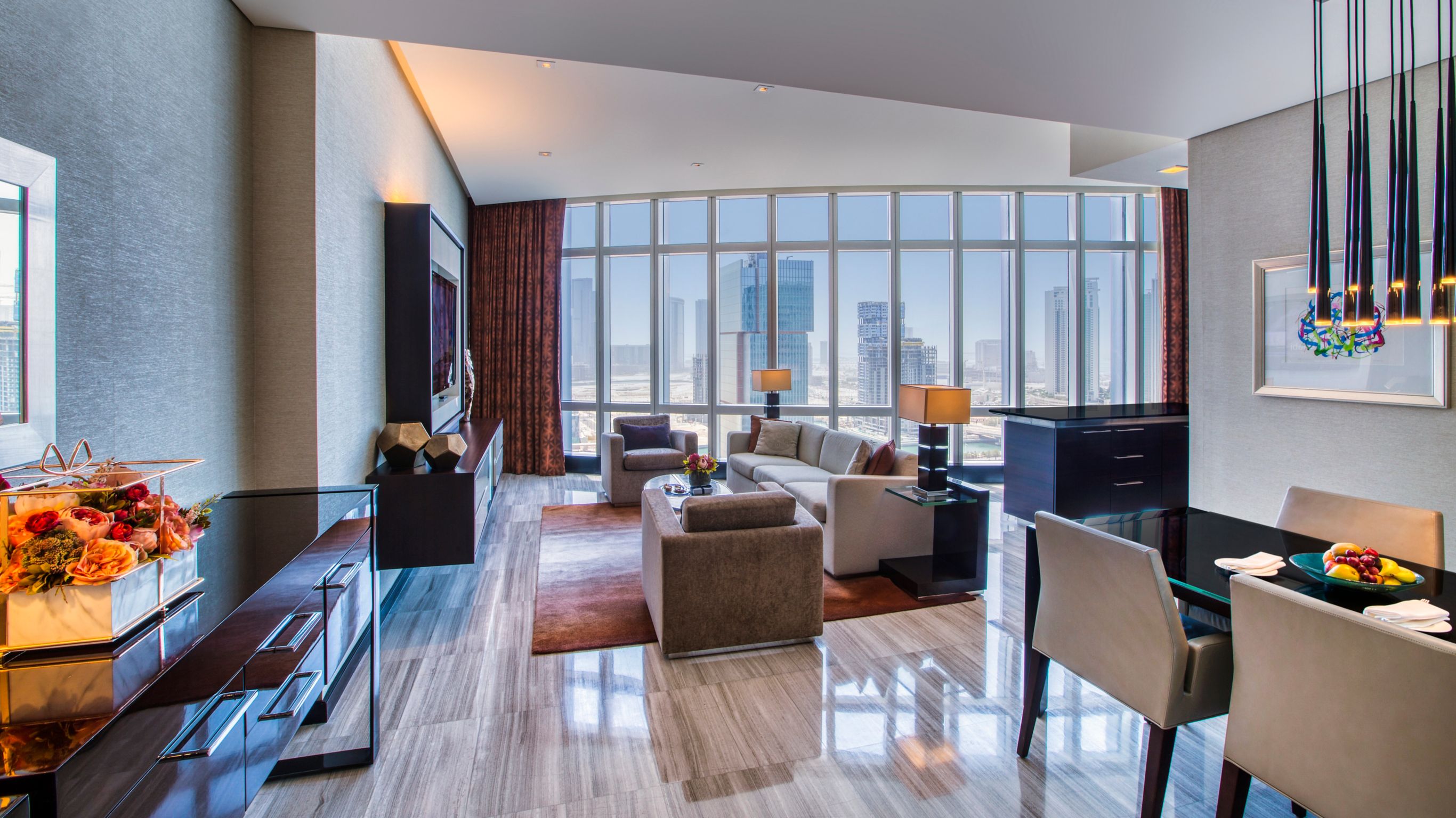 شقق فندق أبو ظبي الراقية المطلة على المياه 